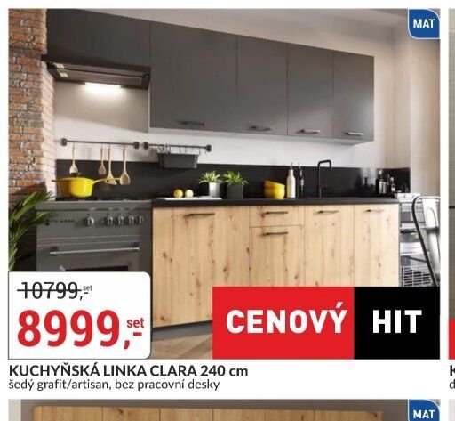 KUCHYŇSKÁ LINKA CLARA 240 cm