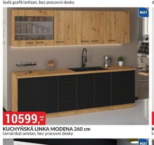 KUCHYŇSKÁ LINKA MODENA 260 cm