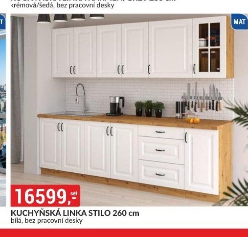KUCHYŇSKÁ LINKA STILO 260 cm