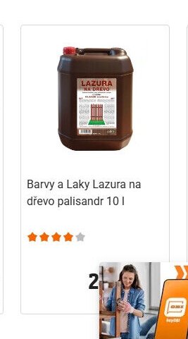 Barvy a Laky Lazura na dřevo palisandr 10 l