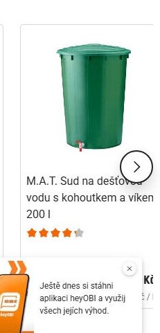 M.A.T. Sud na dešťovou vodu s kohoutkem a víkem 200 l