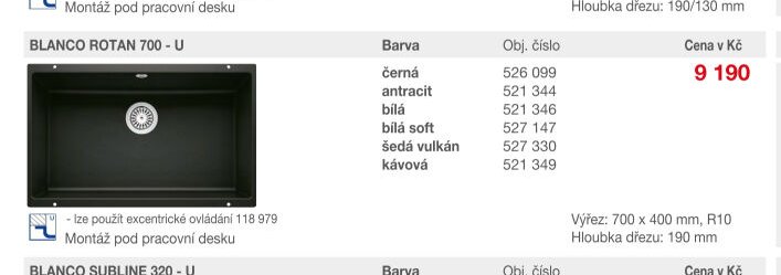 BLANCO ROTAN 700 - U