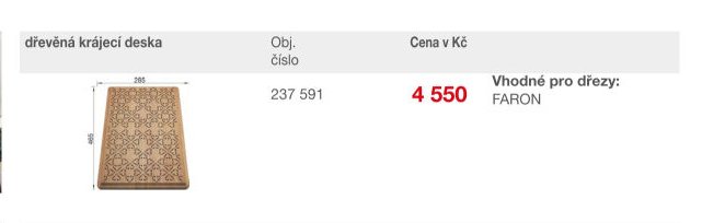 dřevěná krájecí deska