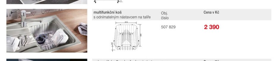 multifunkční koš s odnímatelným nástavcem na talíře