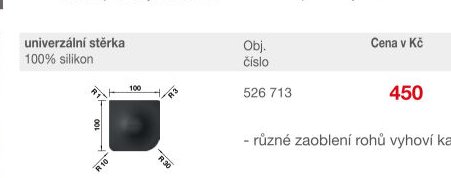 univerzální stěrka 100% silikon 526 713