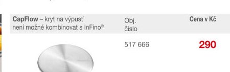 CapFlow - kryt na výpusť 517 666