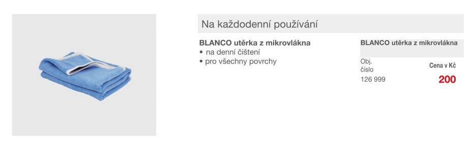BLANCO utěrka z mikrovlákna