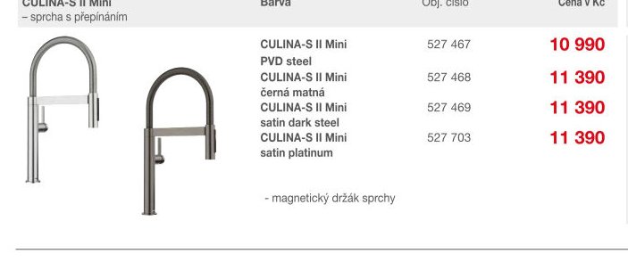 CULINA-S II Mini černá matná