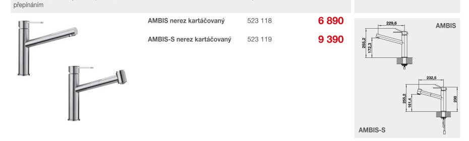 AMBIS nerez kartáčovaný