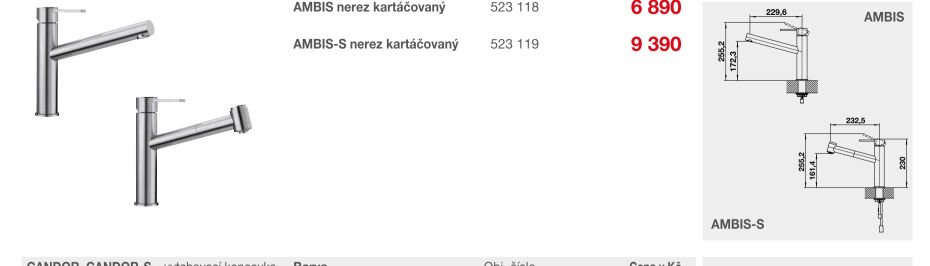 AMBIS-S nerez kartáčovaný