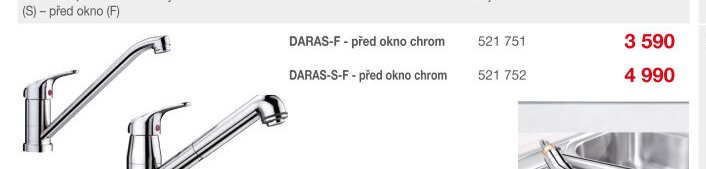 DARAS-F před okno chrom