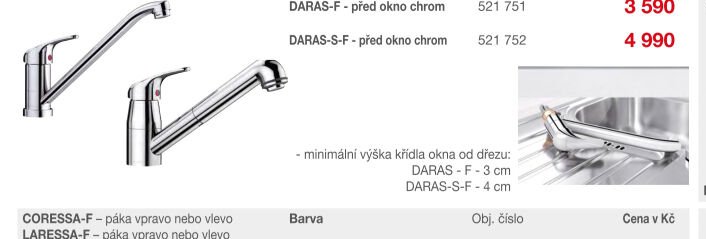 DARAS-S-F před okno chrom