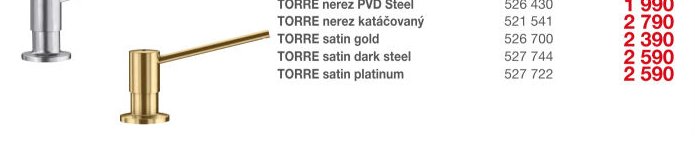 TORRE satin gold