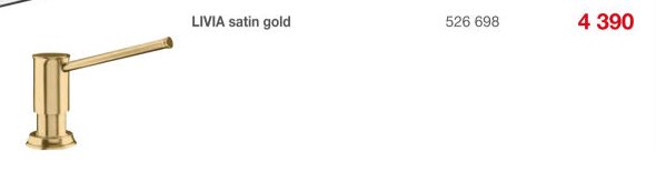 LIVIA satin gold