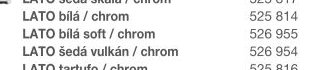 LATO bílá soft / chrom