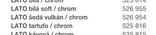LATO šedá vulkán / chrom