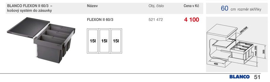 BLANCO FLEXON II 60/3