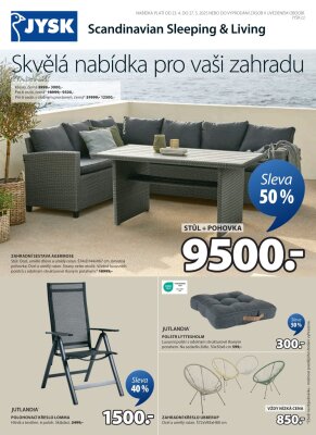 akční leták Jysk 23.4.2025-27.5.2025