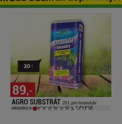AGRO SUBSTRÁT 20 l, pro levandule