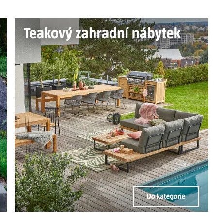 Teakový zahradní nábytek