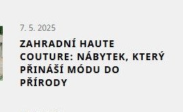 Zahradní Haute Couture