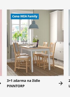 3+1 zdarma na židle PINNTORP