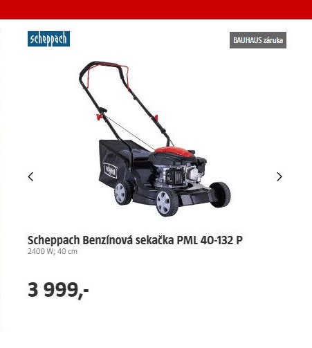 Scheppach Benzínová sekačka PML 40-132 P