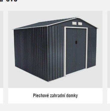 Plechové zahradní domky