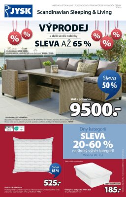 akční leták Jysk 4.6.2025-1.7.2025