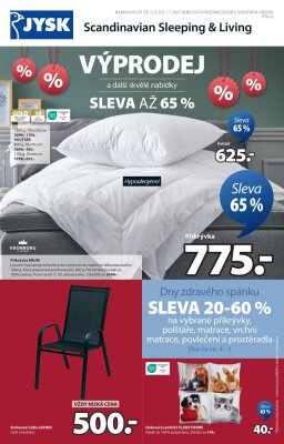 akční leták Jysk 11.6.2025-1.7.2025
