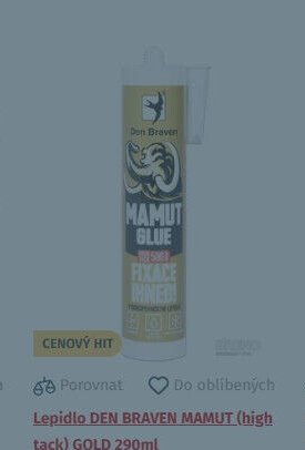 Lepidlo DEN BRAVEN MAMUT (high tack) GOLD 290ml