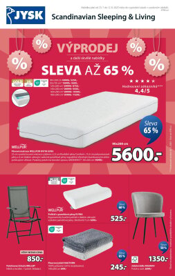 akční leták Jysk 23.7.2025-12.8.2025