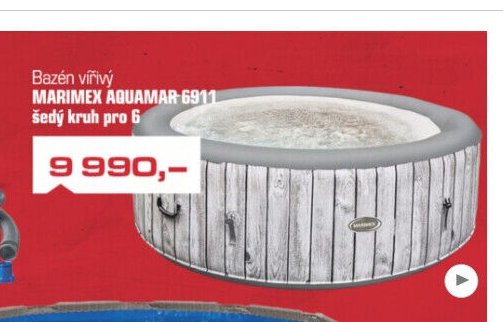 Bazén vířivý MARIMEX AQUAMAR 6911 šedý kruh pro 6