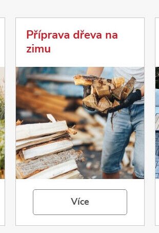 Příprava dřeva na zimu