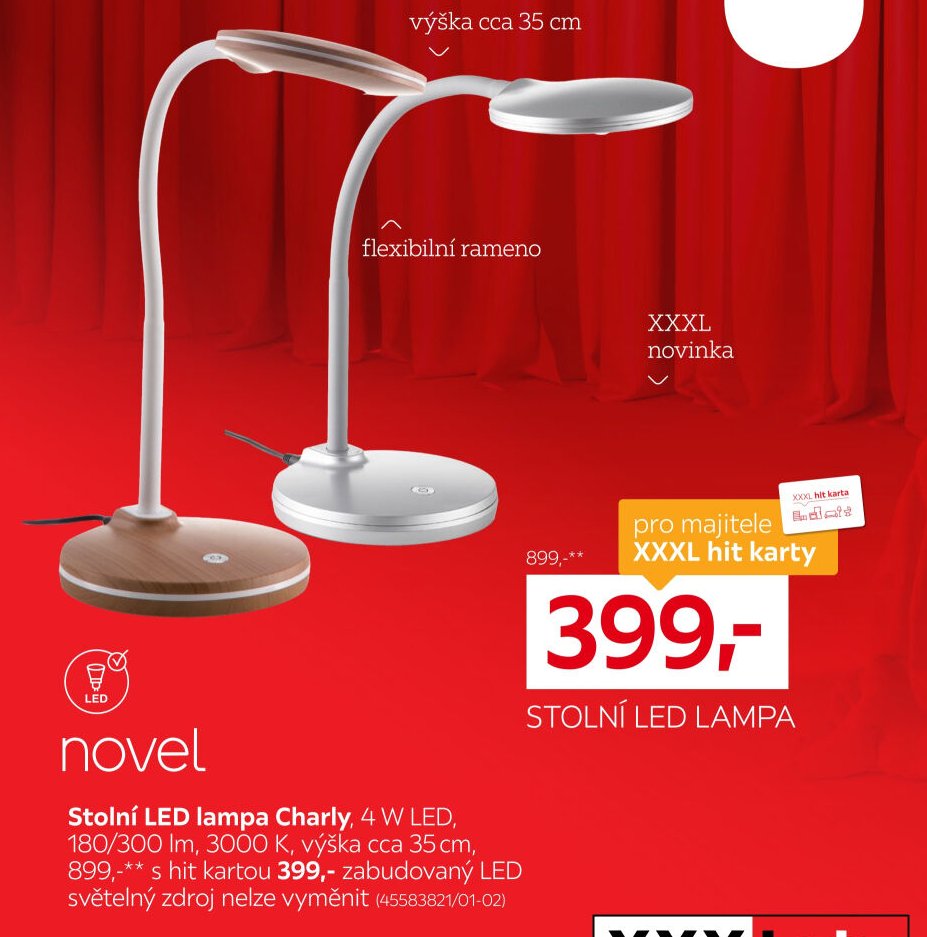 Stolní LED lampa Charly