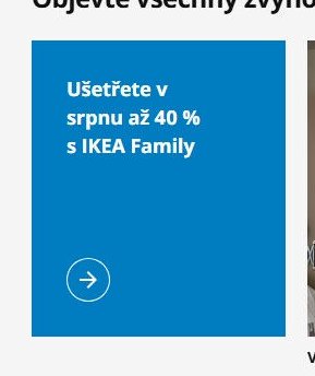 Ušetřete v srpnu až 40 % s IKEA Family
