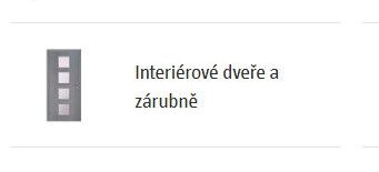Interiérové dveře a zárubně