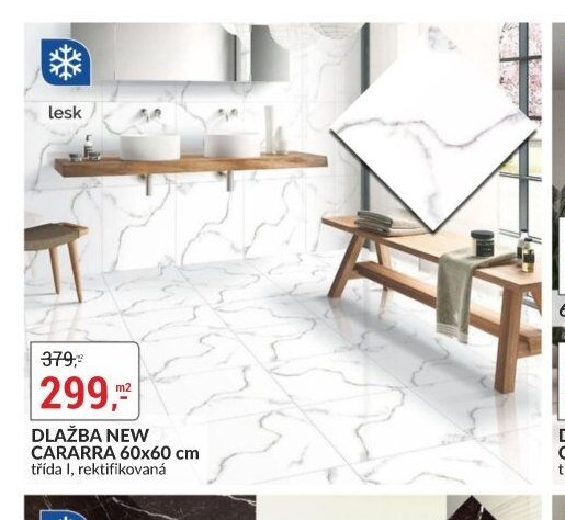 DLAŽBA NEW CARARRA 60x60 cm