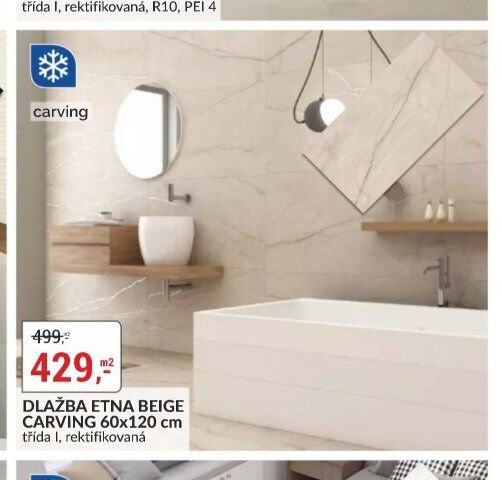 DLAŽBA ETNA BEIGE CARVING 60x120 cm