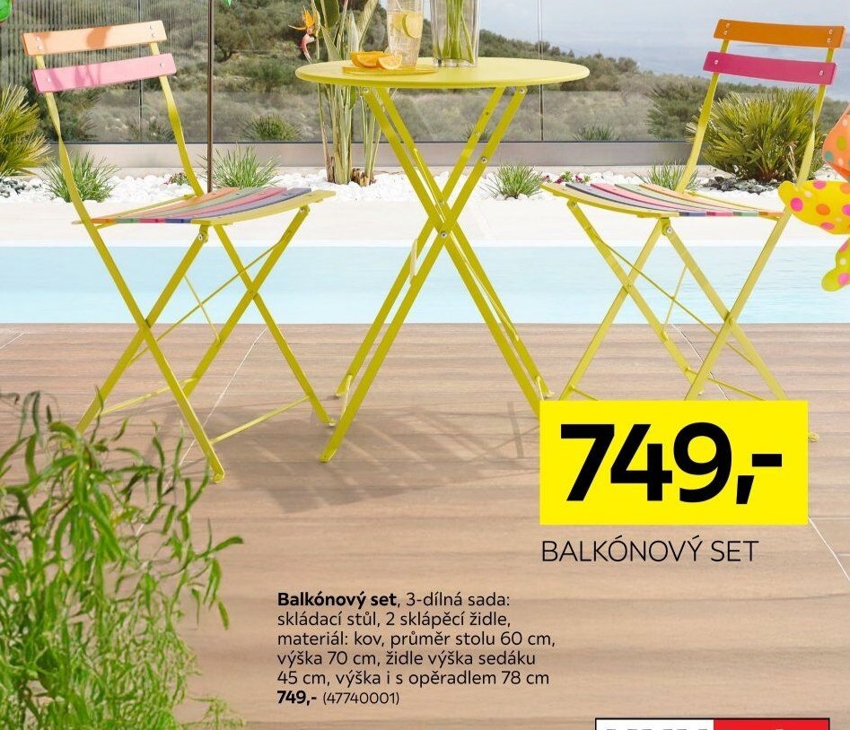 Balkónový set