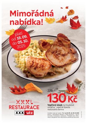 akční leták XXXLutz 18.9.2025-5.10.2025