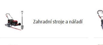 Zahradní stroje a nářadí