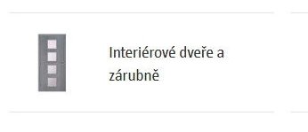 Interiérové dveře a zárubně