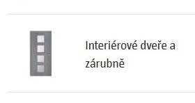 Interiérové dveře a zárubně