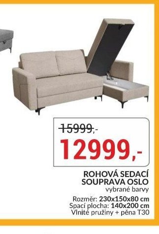 ROHOVÁ SEDACÍ SOUPRAVA OSLO