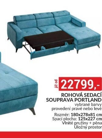 ROHOVÁ SEDACÍ SOUPRAVA PORTLAND