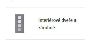 Interiérové dveře a zárubně