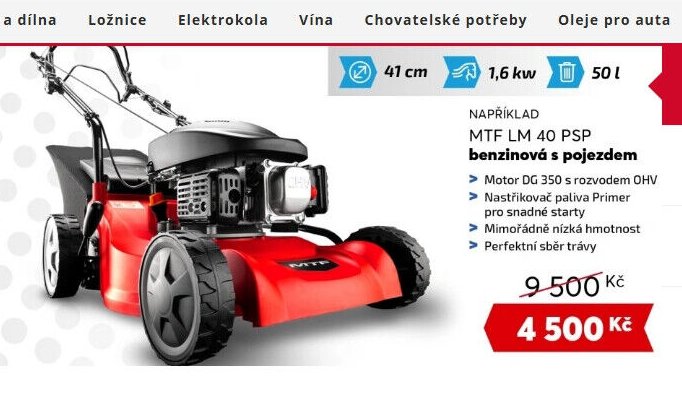 MTF LM 40 PSP benzinová sekačka s pojezdem
