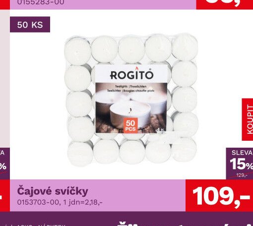 Čajové svíčky