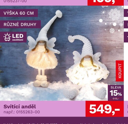 Svítící anděl
